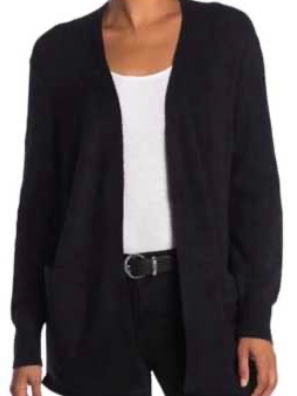 Madewell Black Open-Front Cardigan